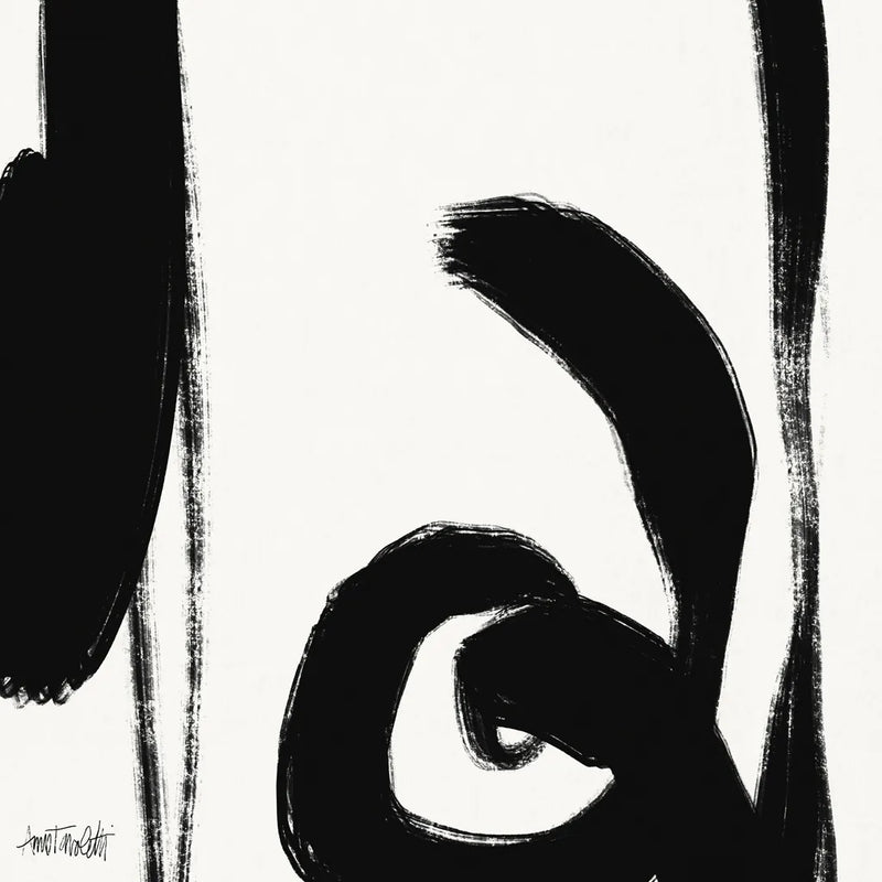 Black and White Abstract IV by Anne Tavoletti. SKU 77915a. Archival Giclee Fine art print for wall decor.