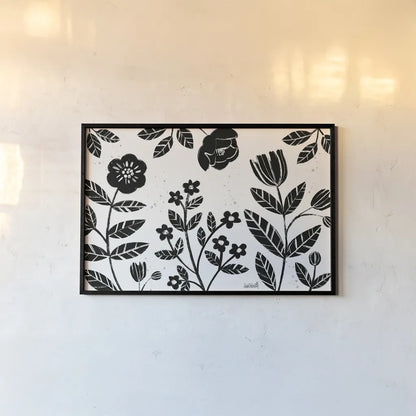 Bold Blooms I by Anne Tavoletti. shown as a paper print in a black flame. Available as a archival giclee rolled canvas, fine art paper, or poster print. SKU 75196i.