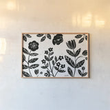 Bold Blooms I by Anne Tavoletti. shown as a paper print in a natural frame. Available as a archival giclee rolled canvas, fine art paper, or poster print. SKU 75196i.
