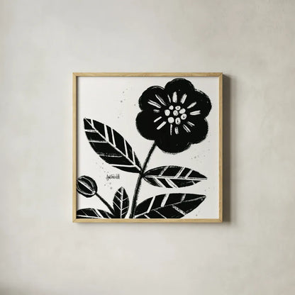 Bold Blooms VIII by Anne Tavoletti. Shown in a natural wood glass frame for a timeless modern aesthetic. Available as an archival giclee rolled canvas, fine art paper, or poster print. SKU 75203a.