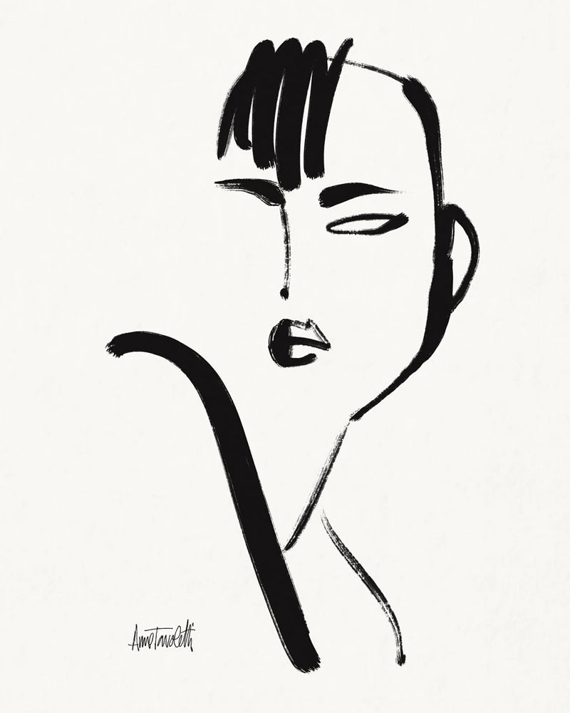 Brush Portrait I by Anne Tavoletti