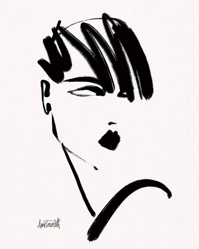 Brush Portrait IX by Anne Tavoletti