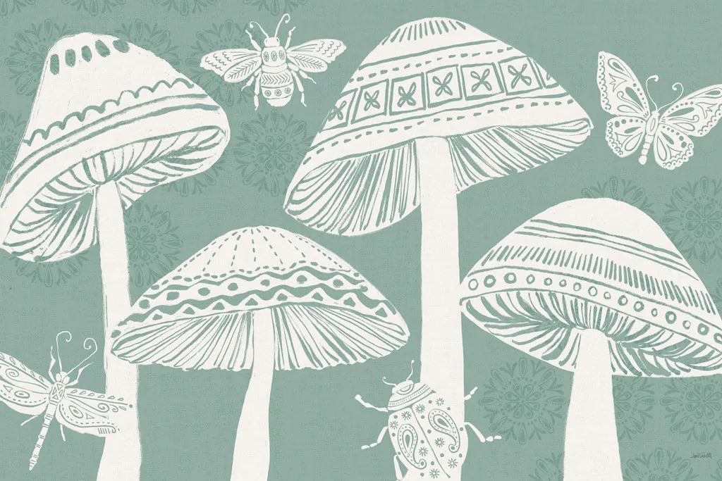 Bugs And Botanicals I by Anne Tavoletti. SKU 93823i. Archival Giclee Fine art print for wall decor.