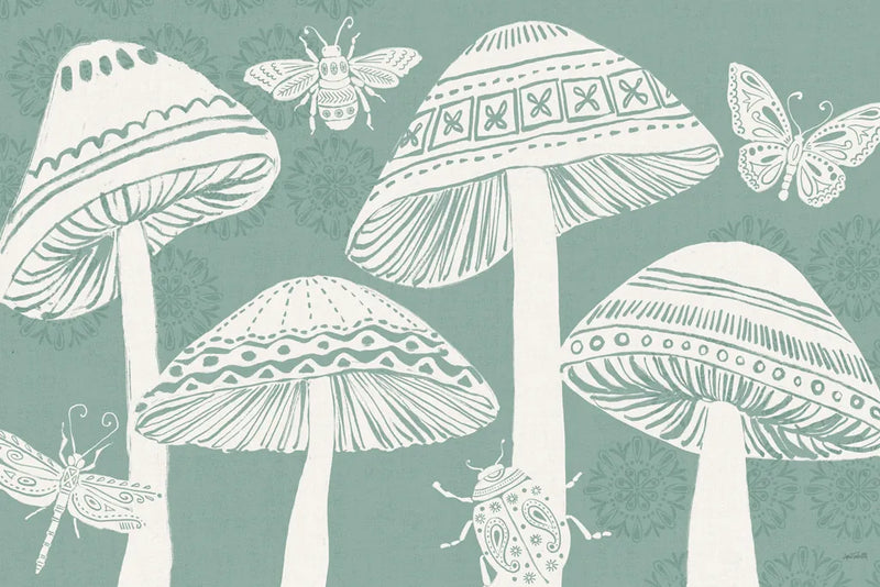 Bugs And Botanicals I by Anne Tavoletti. SKU 93823i. Archival Giclee Fine art print for wall decor.