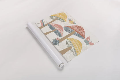 Bugs And Botanicals I Color by Anne Tavoletti. shown as a rolled paper print. Available as archival giclee rolled canvas, fine art paper, or poster print. SKU 93832i.