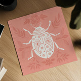 Bugs And Botanicals IV by Anne Tavoletti. Shown as a detailed flat fine art print, highlighting archival giclee quality. Available as an archival giclee rolled canvas, fine art paper, or poster print. SKU 93826a.