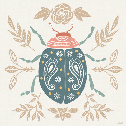 Bugs And Botanicals IV Color by Anne Tavoletti. SKU 93835a. Archival Giclee Fine art print for wall decor.