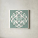 Bugs And Botanicals IX by Anne Tavoletti. Shown in a crisp white glass frame for a clean and minimalist style. Available as an archival giclee rolled canvas, fine art paper, or poster print. SKU 93831a.