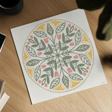 Bugs And Botanicals IX Color by Anne Tavoletti. Shown as a detailed flat fine art print, highlighting archival giclee quality. Available as an archival giclee rolled canvas, fine art paper, or poster print. SKU 93840a.