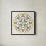 Bugs And Botanicals IX Color by Anne Tavoletti. Shown in a sleek black glass frame for a contemporary gallery look. Available as an archival giclee rolled canvas, fine art paper, or poster print. SKU 93840a.