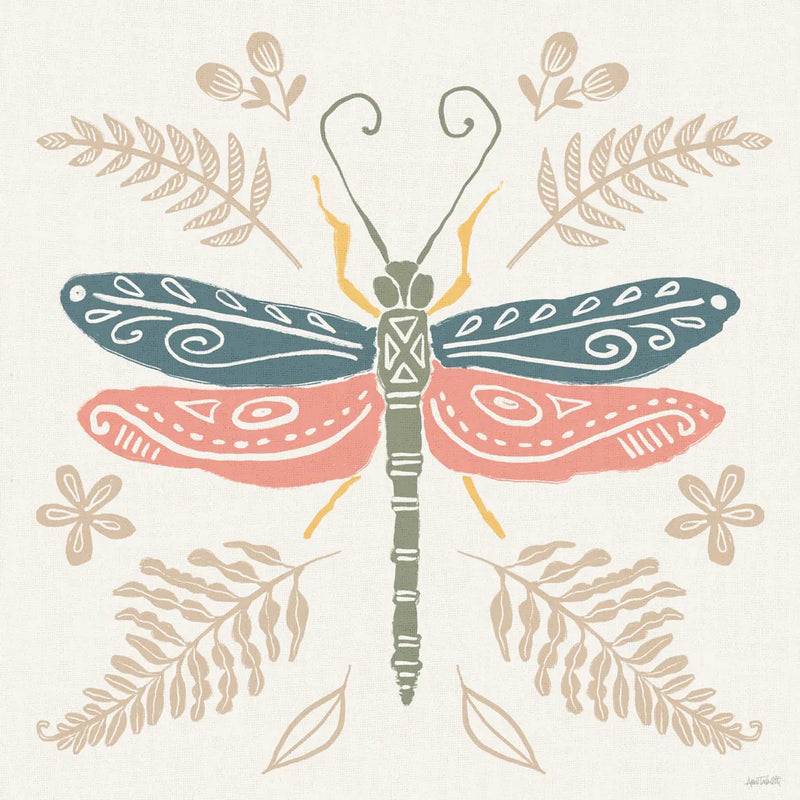 Bugs And Botanicals V Color by Anne Tavoletti. SKU 93836a. Archival Giclee Fine art print for wall decor.