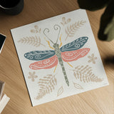 Bugs And Botanicals V Color by Anne Tavoletti. Shown as a detailed flat fine art print, highlighting archival giclee quality. Available as an archival giclee rolled canvas, fine art paper, or poster print. SKU 93836a.