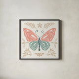 Bugs And Botanicals VI Color by Anne Tavoletti. Shown in a sleek black glass frame for a contemporary gallery look. Available as an archival giclee rolled canvas, fine art paper, or poster print. SKU 93837a.