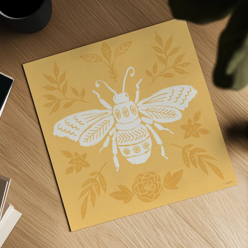 Bugs And Botanicals VII by Anne Tavoletti. Shown as a detailed flat fine art print, highlighting archival giclee quality. Available as an archival giclee rolled canvas, fine art paper, or poster print. SKU 93829a.