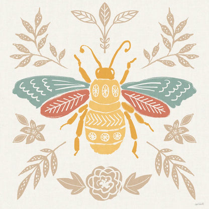 Bugs And Botanicals VII Color by Anne Tavoletti. SKU 93838a. Archival Giclee Fine art print for wall decor.