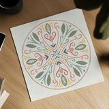 Bugs And Botanicals VIII Color by Anne Tavoletti. Shown as a detailed flat fine art print, highlighting archival giclee quality. Available as an archival giclee rolled canvas, fine art paper, or poster print. SKU 93839a.