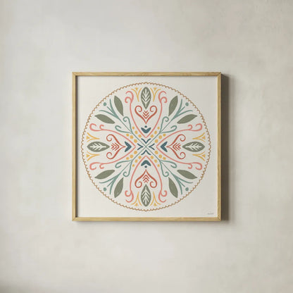 Bugs And Botanicals VIII Color by Anne Tavoletti. Shown in a natural wood glass frame for a timeless modern aesthetic. Available as an archival giclee rolled canvas, fine art paper, or poster print. SKU 93839a.