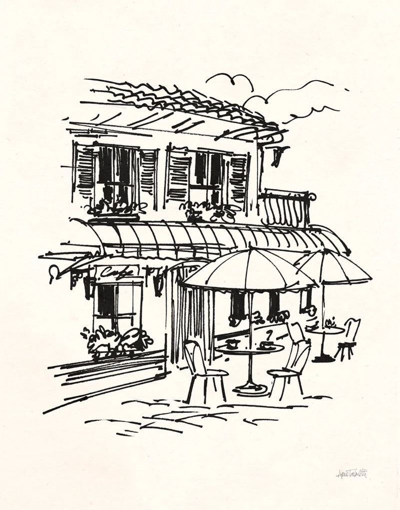 Cafe Sketch I Cream by Anne Tavoletti