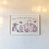 Chic Accents I by Anne Tavoletti. shown as a paper print in a white frame. Available as a archival giclee rolled canvas, fine art paper, or poster print. SKU 47688i.