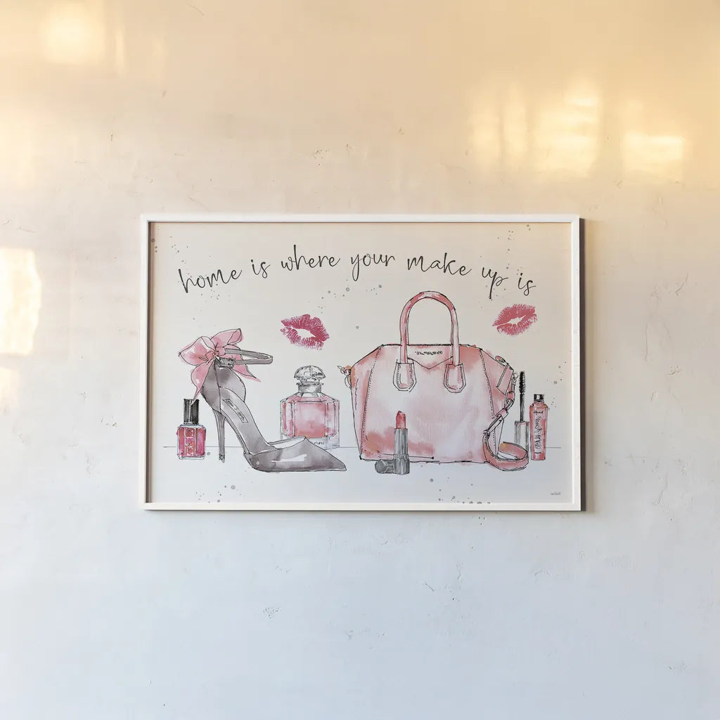 Chic Accents I by Anne Tavoletti. shown as a paper print in a white frame. Available as a archival giclee rolled canvas, fine art paper, or poster print. SKU 47688i.