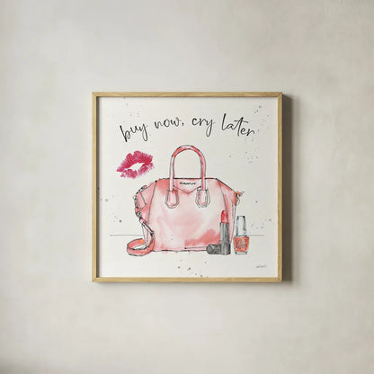 Chic Accents II by Anne Tavoletti. Shown in a natural wood glass frame for a timeless modern aesthetic. Available as an archival giclee rolled canvas, fine art paper, or poster print. SKU 47689a.