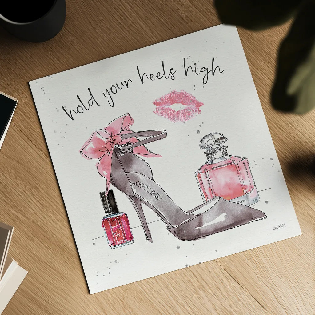 Chic Accents IV by Anne Tavoletti. Shown as a detailed flat fine art print, highlighting archival giclee quality. Available as an archival giclee rolled canvas, fine art paper, or poster print. SKU 47691a.