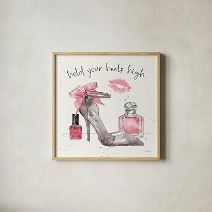 Chic Accents IV by Anne Tavoletti. Shown in a natural wood glass frame for a timeless modern aesthetic. Available as an archival giclee rolled canvas, fine art paper, or poster print. SKU 47691a.