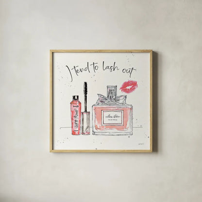 Chic Accents V by Anne Tavoletti. Shown in a natural wood glass frame for a timeless modern aesthetic. Available as an archival giclee rolled canvas, fine art paper, or poster print. SKU 47692a.