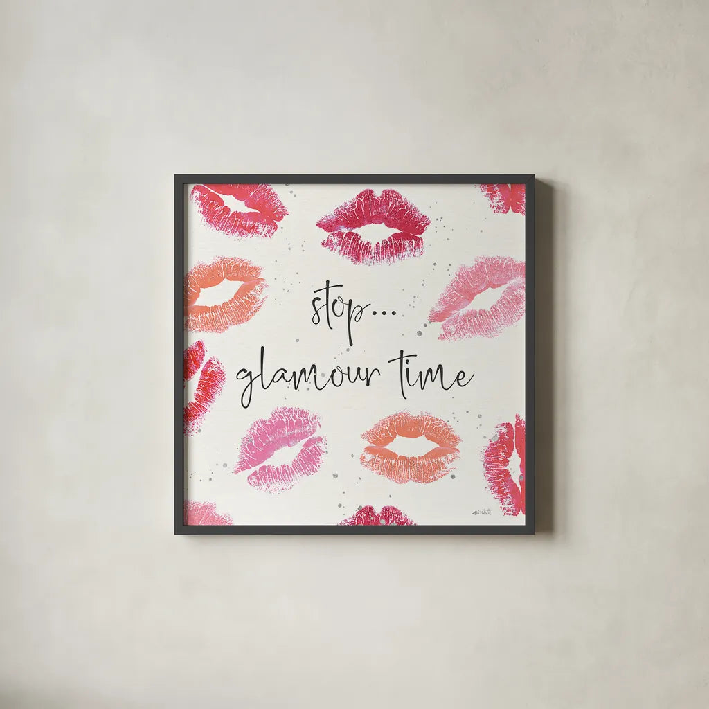 Chic Accents VI by Anne Tavoletti. Shown in a sleek black glass frame for a contemporary gallery look. Available as an archival giclee rolled canvas, fine art paper, or poster print. SKU 47693a.