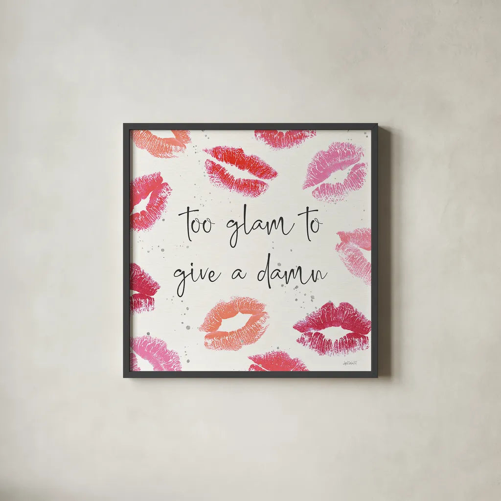 Chic Accents VII by Anne Tavoletti. Shown in a sleek black glass frame for a contemporary gallery look. Available as an archival giclee rolled canvas, fine art paper, or poster print. SKU 47694a.