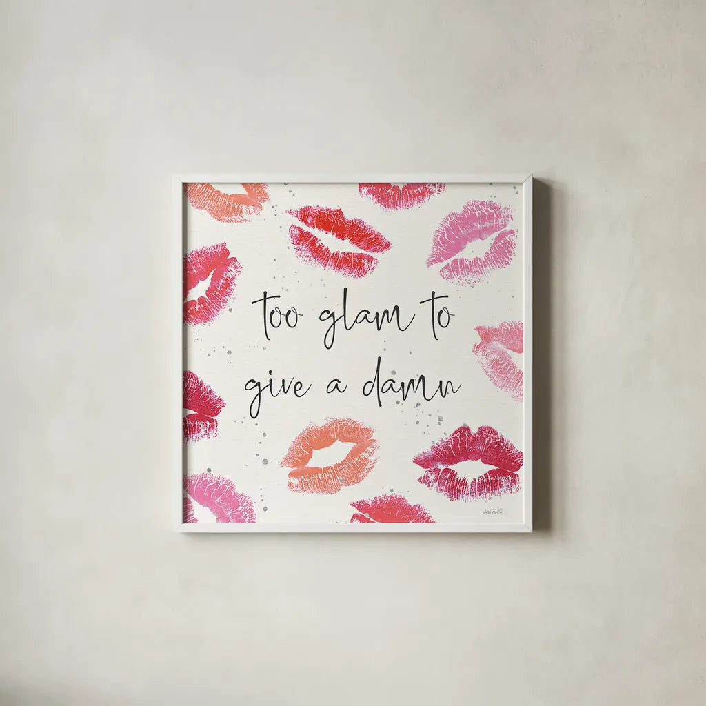 Chic Accents VII by Anne Tavoletti. Shown in a crisp white glass frame for a clean and minimalist style. Available as an archival giclee rolled canvas, fine art paper, or poster print. SKU 47694a.