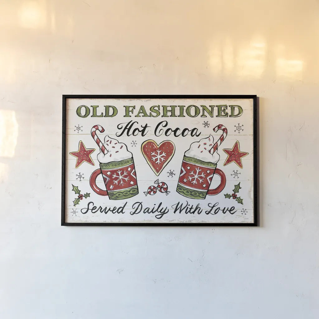 Christmas Treats I by Anne Tavoletti. shown as a paper print in a black flame. Available as a archival giclee rolled canvas, fine art paper, or poster print. SKU 70372i.