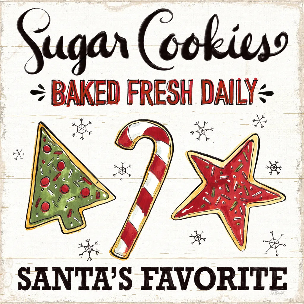 Christmas Treats II by Anne Tavoletti. SKU 70373a. Archival Giclee Fine art print for wall decor.