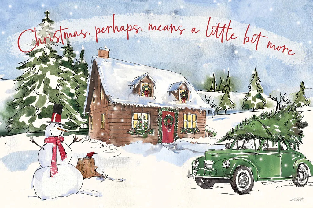 Christmas in the Woods II by Anne Tavoletti. SKU 57591i. Archival Giclee Fine art print for wall decor.