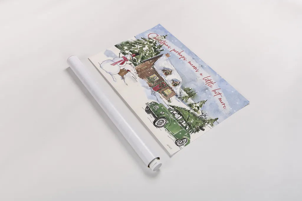 Christmas in the Woods II by Anne Tavoletti. shown as a rolled paper print. Available as archival giclee rolled canvas, fine art paper, or poster print. SKU 57591i.