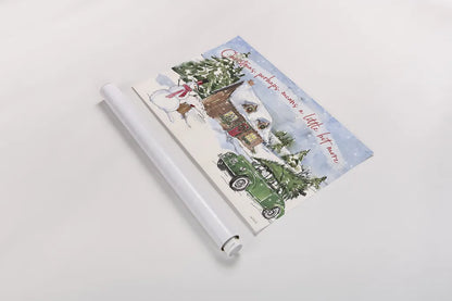 Christmas in the Woods II by Anne Tavoletti. shown as a rolled paper print. Available as archival giclee rolled canvas, fine art paper, or poster print. SKU 57591i.