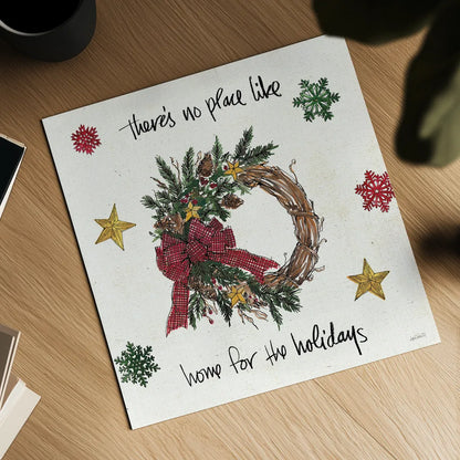 Christmas in the Woods IV by Anne Tavoletti. Shown as a detailed flat fine art print, highlighting archival giclee quality. Available as an archival giclee rolled canvas, fine art paper, or poster print. SKU 57593a.