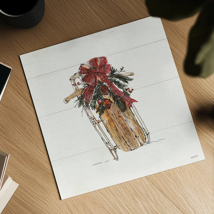 Christmas in the Woods V No Words by Anne Tavoletti. Shown as a detailed flat fine art print, highlighting archival giclee quality. Available as an archival giclee rolled canvas, fine art paper, or poster print. SKU 66634a.