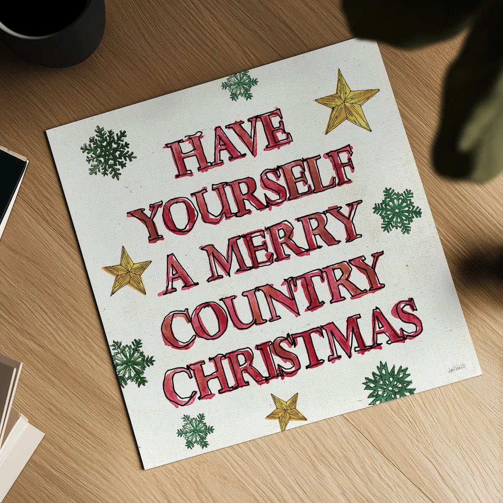 Christmas in the Woods VII by Anne Tavoletti. Shown as a detailed flat fine art print, highlighting archival giclee quality. Available as an archival giclee rolled canvas, fine art paper, or poster print. SKU 57596a.