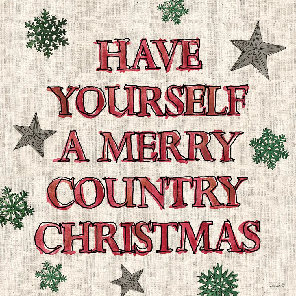 Christmas in the Woods VII Linen by Anne Tavoletti. SKU 65277a. Archival Giclee Fine art print for wall decor.