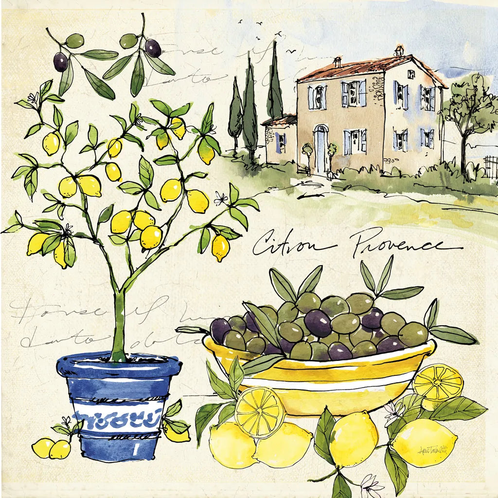 Citron IV by Anne Tavoletti. SKU 20547a. Archival Giclee Fine art print for wall decor.