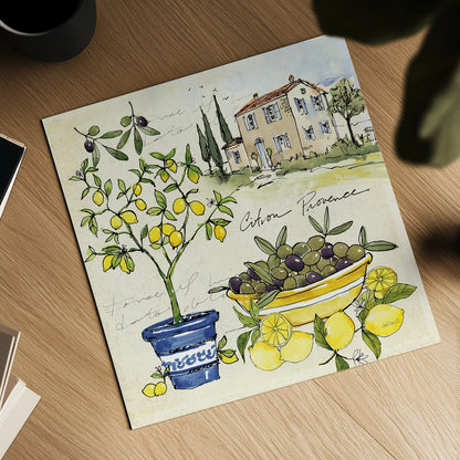 Citron IV by Anne Tavoletti. Shown as a detailed flat fine art print, highlighting archival giclee quality. Available as an archival giclee rolled canvas, fine art paper, or poster print. SKU 20547a.