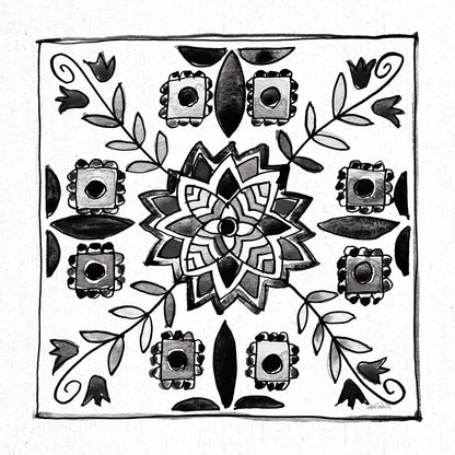 Citron Tiles II BW by Anne Tavoletti. SKU 62470a. Archival Giclee Fine art print for wall decor.