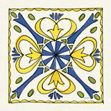 Citron Tiles III by Anne Tavoletti. SKU 20550a. Archival Giclee Fine art print for wall decor.