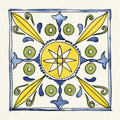 Citron Tiles IV by Anne Tavoletti. SKU 20551a. Archival Giclee Fine art print for wall decor.