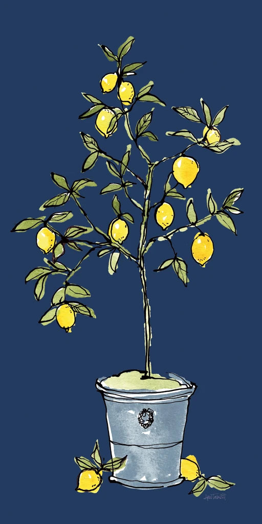 Citron V Navy by Anne Tavoletti