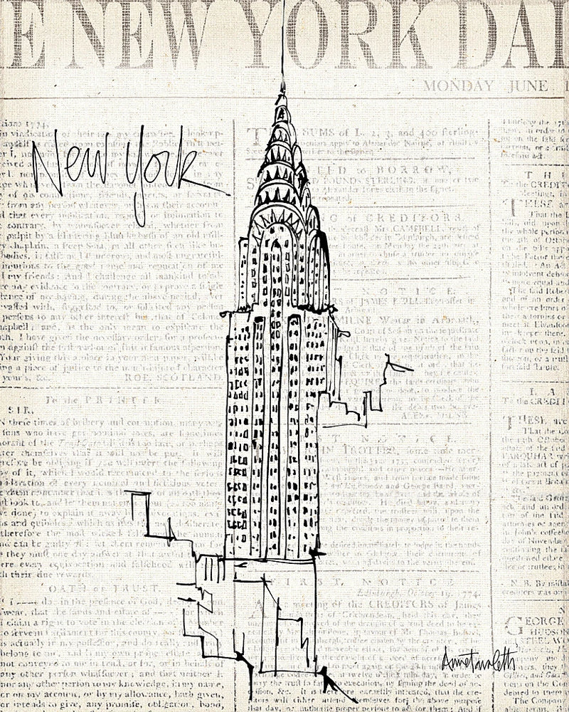 City Sketches I by Anne Tavoletti