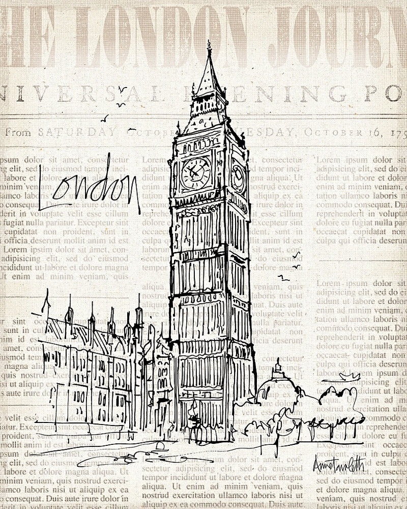 City Sketches II by Anne Tavoletti