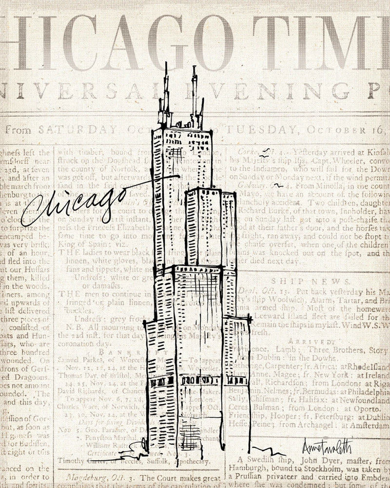 City Sketches V Chicago by Anne Tavoletti