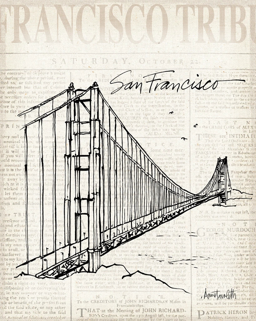 City Sketches VII San Francisco by Anne Tavoletti